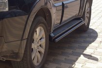 Mitsubishi Pajero Wagon IV 2006–2021 Siderør Black (2 stk., rustfrit stål) foto 1