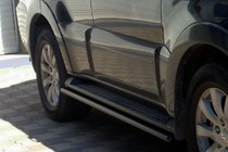 Mitsubishi Pajero Wagon IV 2006–2021 Siderør Black (2 stk., rustfrit stål) foto 2