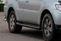 Mitsubishi Pajero Wagon IV 2006–2021 Siderør Black (2 stk., rustfrit stål) foto 4