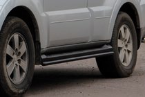 Mitsubishi Pajero Wagon IV 2006–2021 Siderør Black (2 stk., rustfrit stål) foto 5