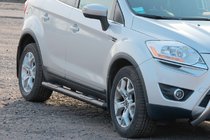 Ford Kuga 2008–2013 Lige sidetruer Black (2 stk., rustfrit stål) foto 2