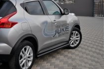 Nissan Juke 2010–2019 Siderør Ø60 Black (2 stk., rustfrit stål) foto 2
