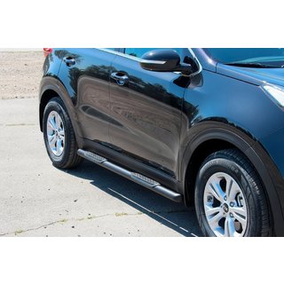Siderør BB002 Black (2 stk., rustfrit stål) Kia Sportage 2015–2021 foto 4