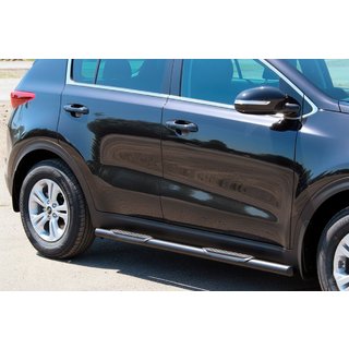 Siderør BB002 Black (2 stk., rustfrit stål) Kia Sportage 2015–2021 foto 1