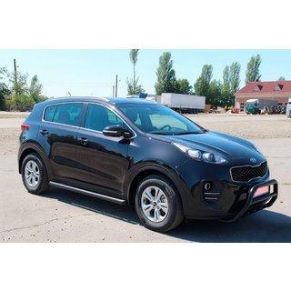 Siderør BB001 Black (2 stk., rustfrit stål) Kia Sportage 2015–2021 foto 2
