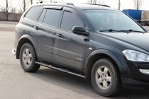 SsangYong Kyron 2005–2014 Siderør BB002 Black (2 stk., rustfrit stål) foto 2