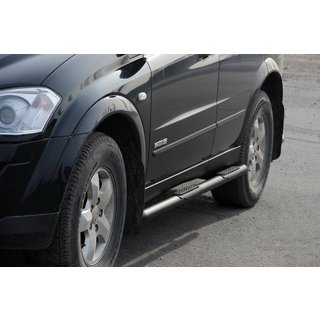 Siderør BB002 Black (2 stk., rustfrit stål) SsangYong Kyron 2005–2014 foto 1