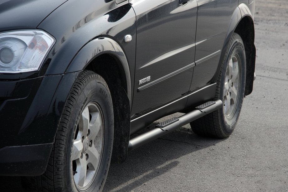 SsangYong Kyron 2005–2014 Siderør BB002 Black (2 stk., rustfrit stål) Image