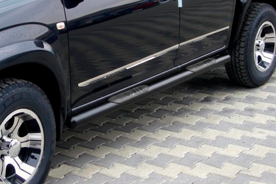 Kia Carens 1999–2012 Siderør Black (rustfrit stål) Image