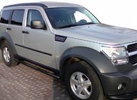 Dodge Nitro 2006–2011 Siderør Black (2 stk., rustfrit stål) foto 2