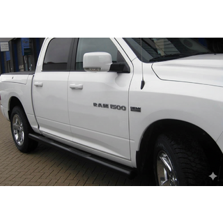 Siderør standard Black (2 stk., rustfrit stål) Dodge RAM (DR/DH/D1/DC/DM) 2002–2009 foto 1