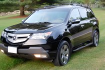 Acura MDX 2007–2013 Siderør Black (2 stk., rustfrit stål) foto 1
