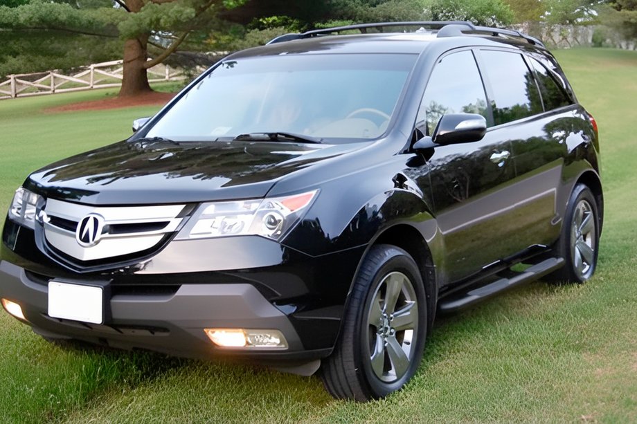 Acura MDX 2007–2013 Siderør Black (2 stk., rustfrit stål) Image