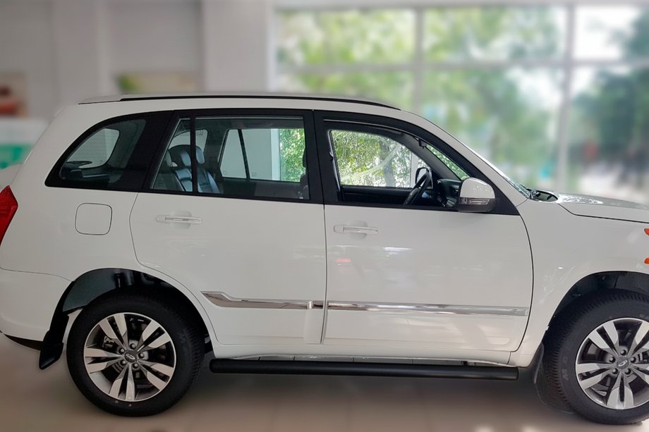 Chery Tiggo 3 2005– Siderør Black (2 stk., rustfrit stål) Image
