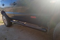 Chevrolet Niva 1998–2020 Siderør Black (2 stk., rustfrit stål) foto 2