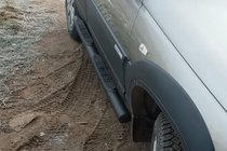 Chevrolet Niva 1998–2020 Siderør Black (2 stk., rustfrit stål) foto 4