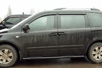 Kia Carnival 2002–2013 Siderør Black (2 stk., rustfrit stål) foto 1