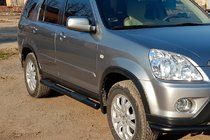 Honda CRV 2001–2006 Siderør Black (2 stk., rustfrit stål) foto 1