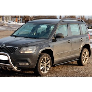 Siderør Black (2 stk., rustfrit stål) Skoda Yeti 2009–2017 foto 2
