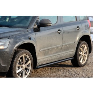 Siderør Black (2 stk., rustfrit stål) Skoda Yeti 2009–2017 foto 1