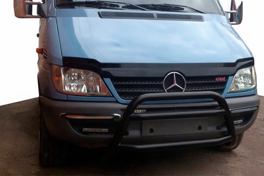 Mercedes Sprinter W901/902/903/904/905 1995–2006 Bullbar WT022 Black (rustfrit stål) Image