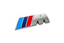 BMW M-emblem 85 x 30 mm (rustfrit stål) foto 3