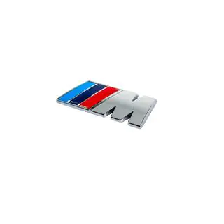 M-emblem 85 x 30 mm (rustfrit stål) foto 2