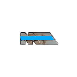M-emblem 85 x 30 mm (rustfrit stål) foto 4