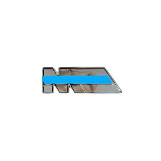 M-emblem 85 x 30 mm (rustfrit stål) foto 4