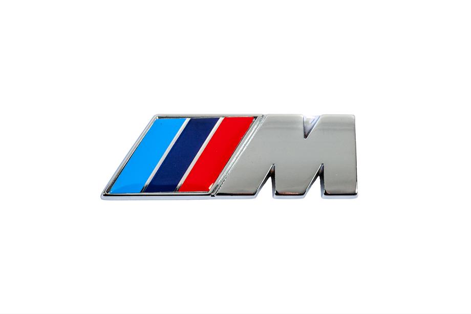 BMW M-emblem 85 x 30 mm (rustfrit stål) Image