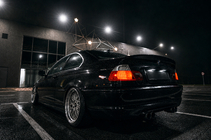 BMW 3-serie E46 1998–2006 CSL-Style V3 spoiler (til SD, blank sort) foto 13