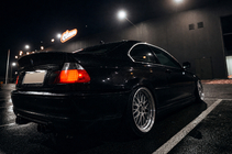 BMW 3-serie E46 1998–2006 CSL-Style V3 spoiler (til SD, blank sort) foto 6