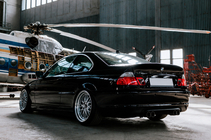 BMW 3-serie E46 1998–2006 CSL-Style V3 spoiler (til SD, blank sort) foto 4