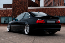 BMW 3-serie E46 1998–2006 CSL-Style V3 spoiler (til SD, blank sort) foto 2