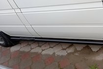 Mercedes Sprinter W901/902/903/904/905 1995–2006 Siderør Black (2 stk., rustfrit stål) Kort akselafstand, Ø70 foto 3