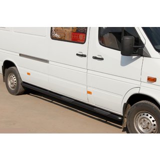Siderør Black (2 stk., rustfrit stål) Mercedes Sprinter W901/902/903/904/905 1995–2006 foto 1