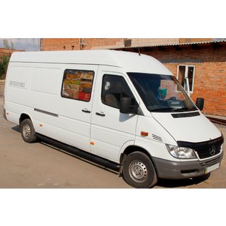 Siderør Black (2 stk., rustfrit stål) Mercedes Sprinter W901/902/903/904/905 1995–2006 foto 2