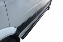 Mercedes Sprinter W906 2006–2018 Siderør Black (2 stk., rustfrit stål) Ø60, Lang-Extra lang foto 3