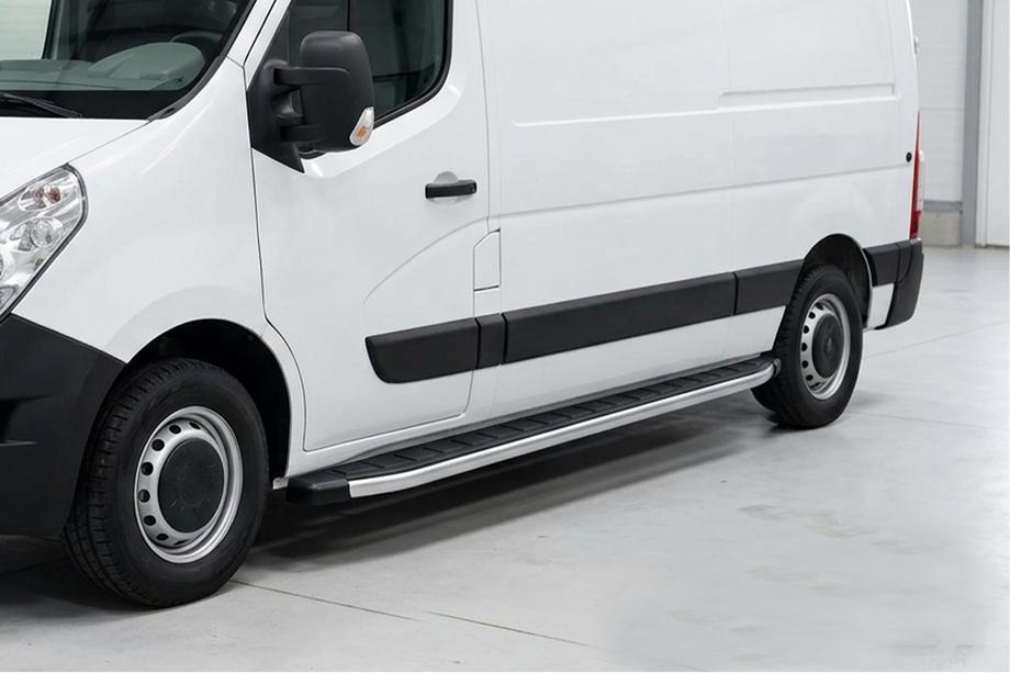 Renault Master 2011–2023 Sidetrin Fullmond (2 stk., aluminium) Image