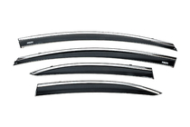 Honda Civic Sedan VIII 2006–2011 Vindafvisere med kromliste (4 stk., Niken) foto 1