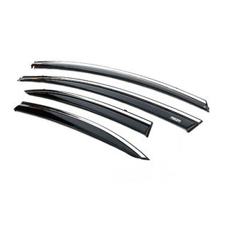Vindafvisere med kromliste (4 stk., Niken) Honda Civic Sedan VIII 2006–2011 foto 2