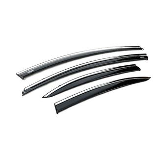 Vindafvisere med kromliste (4 stk., Niken) Honda Civic Sedan VIII 2006–2011 foto 3