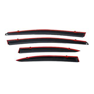 Vindafvisere med kromliste (4 stk., Niken) Honda Civic Sedan VIII 2006–2011 foto 4