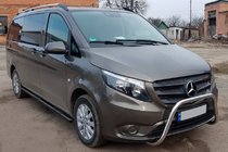 Mercedes Vito/V-klasse W447 2014– Siderør Black (2 stk., rustfrit stål) foto 1