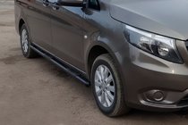 Mercedes Vito/V-klasse W447 2014– Siderør Black (2 stk., rustfrit stål) foto 2