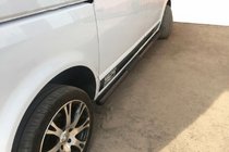 Volkswagen T5 Multivan 2003–2010 Siderør Black (2 stk., rustfrit stål) 60 mm, lang akselafstand foto 7
