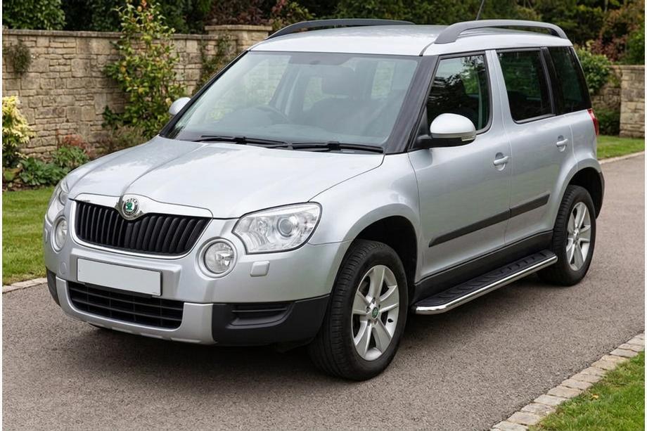 Skoda Yeti 2009–2017 Maydos V1 sidetrin (2 stk., aluminium ↗ rustfrit stål) Image