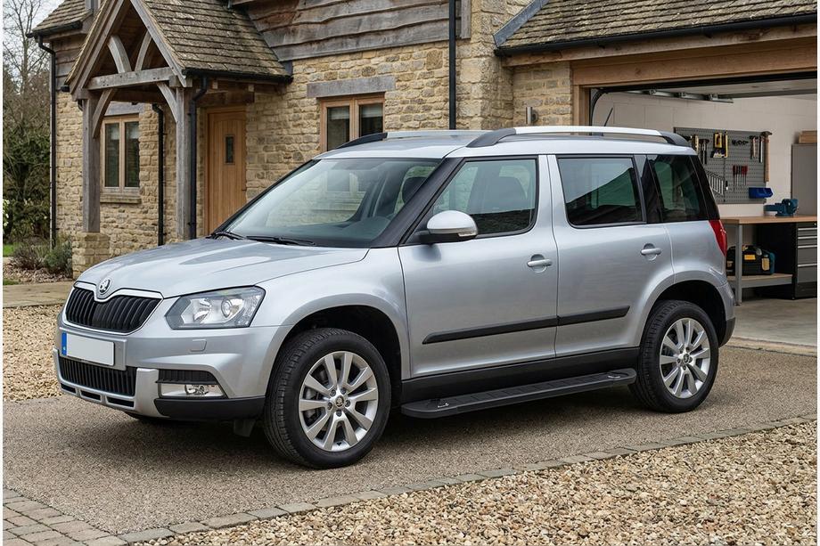 Skoda Yeti 2009–2017 RedLine Black side trinbrætter (2 stk., aluminium) Image