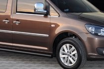 Volkswagen Caddy 2010–2015 Siderør BB001 Black (2 stk., rustfrit stål) Ø60, standard beslag foto 8