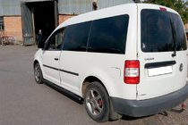 Volkswagen Caddy 2010–2015 Siderør BB001 Black (2 stk., rustfrit stål) Ø60, standard beslag foto 5